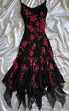 Black gorgeous delicate Beads floral applique spaghetti straps long elegant tulle ball gown evening dress HZ1023