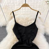 Sleeveless diamond studded tassel irregular Hip Wrap short dress HZ1023