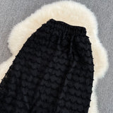 High waist, thin, medium and long, knee length lace fishtail skirt, female HZ1023