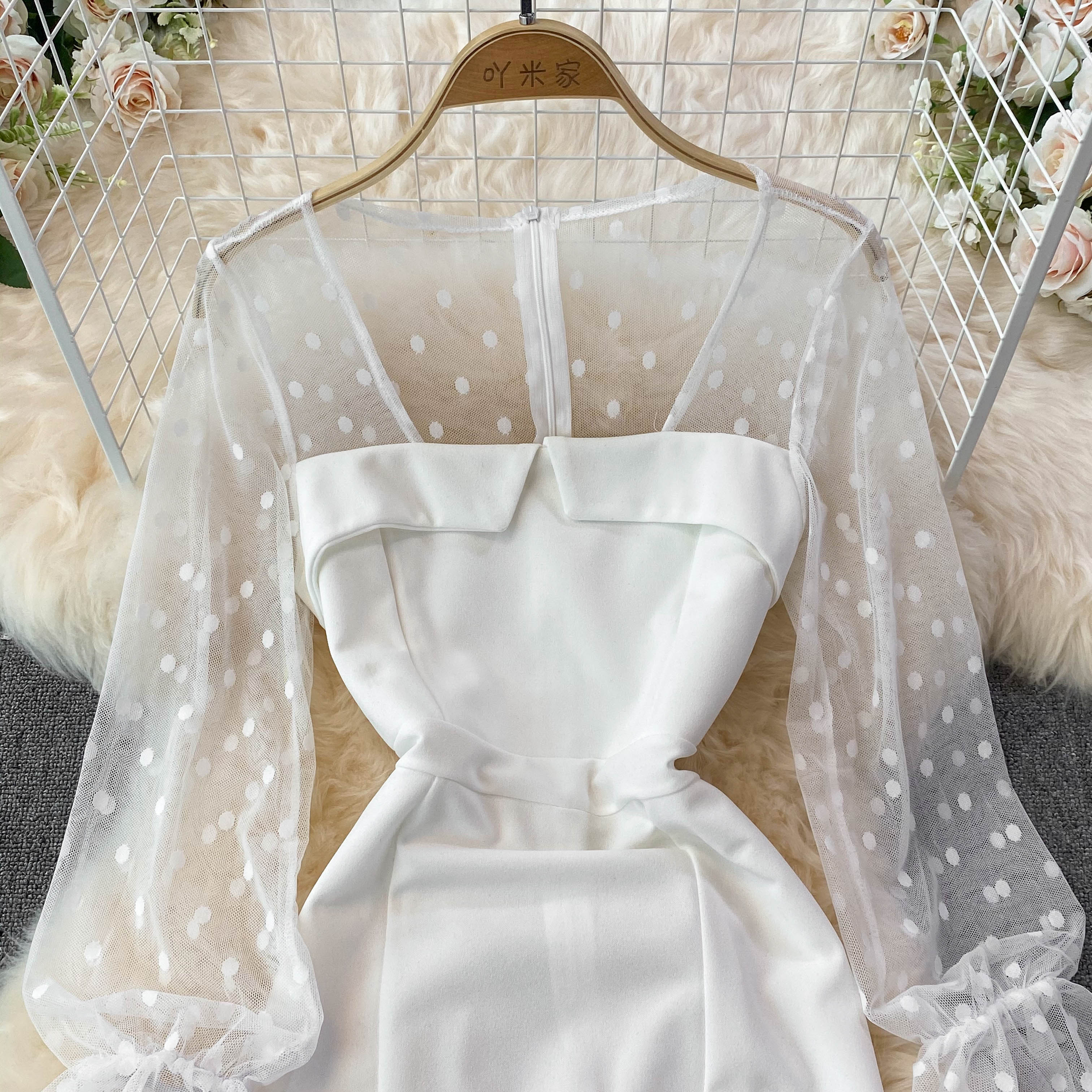 Sexy Long Sleeve Short Dress Fashion Dress HZ1023