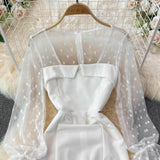 Sexy Long Sleeve Short Dress Fashion Dress HZ1023