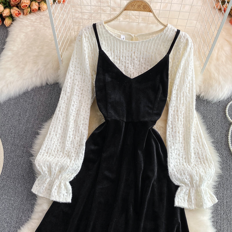 Lovely Two-Piece Dress A Line Fashion Dress HZ1023