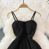 White irregular strapless dress summer HZ1023