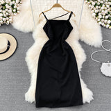 Fashion slim slim super fairy sleeveless A-line dress HZ1023