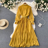 Elegant Chiffon Long Sleeve Dress Fashion Dress HZ1023