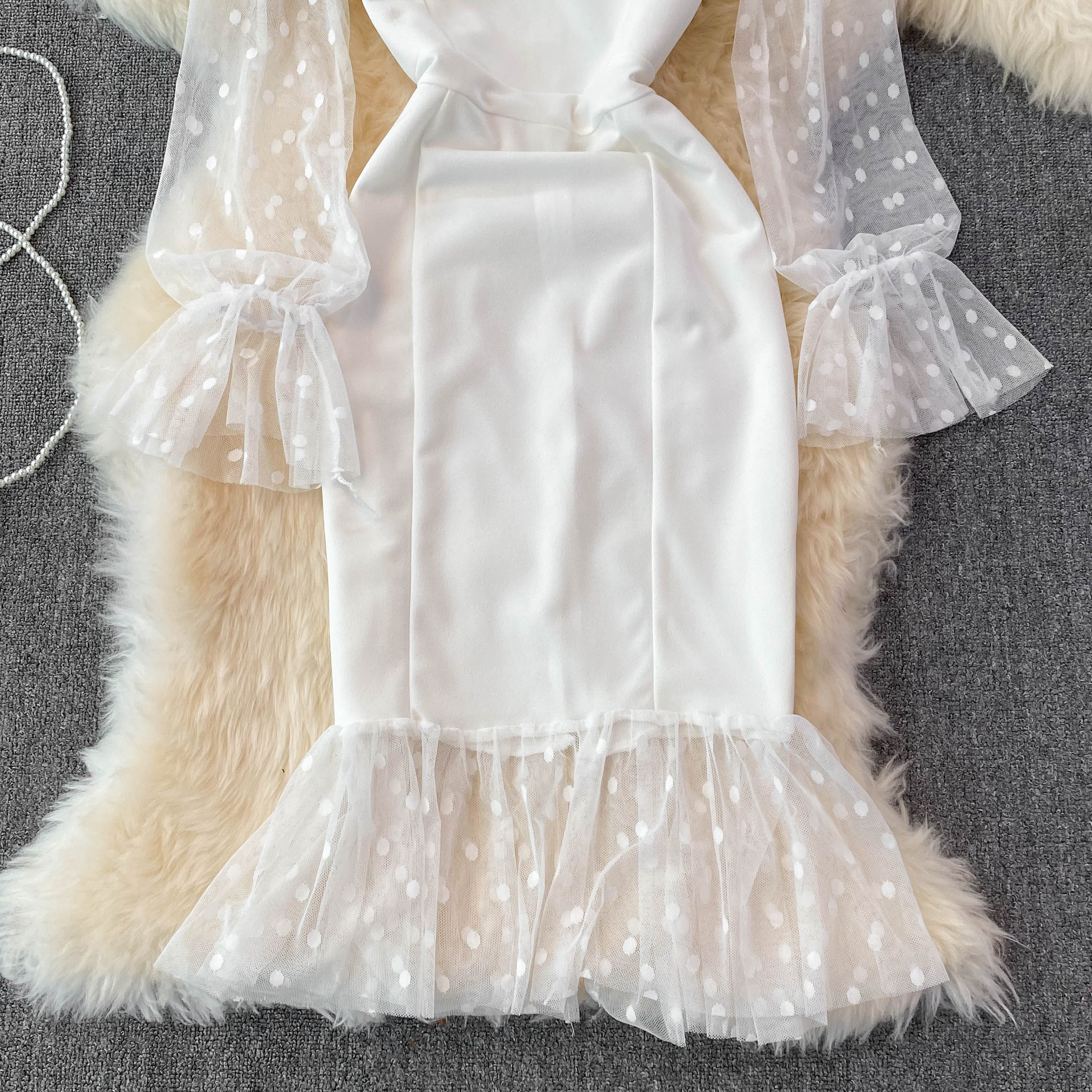 Sexy Long Sleeve Short Dress Fashion Dress HZ1023