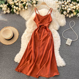 Cute Satin Short A Line Dress Fashion Dress HZ1023