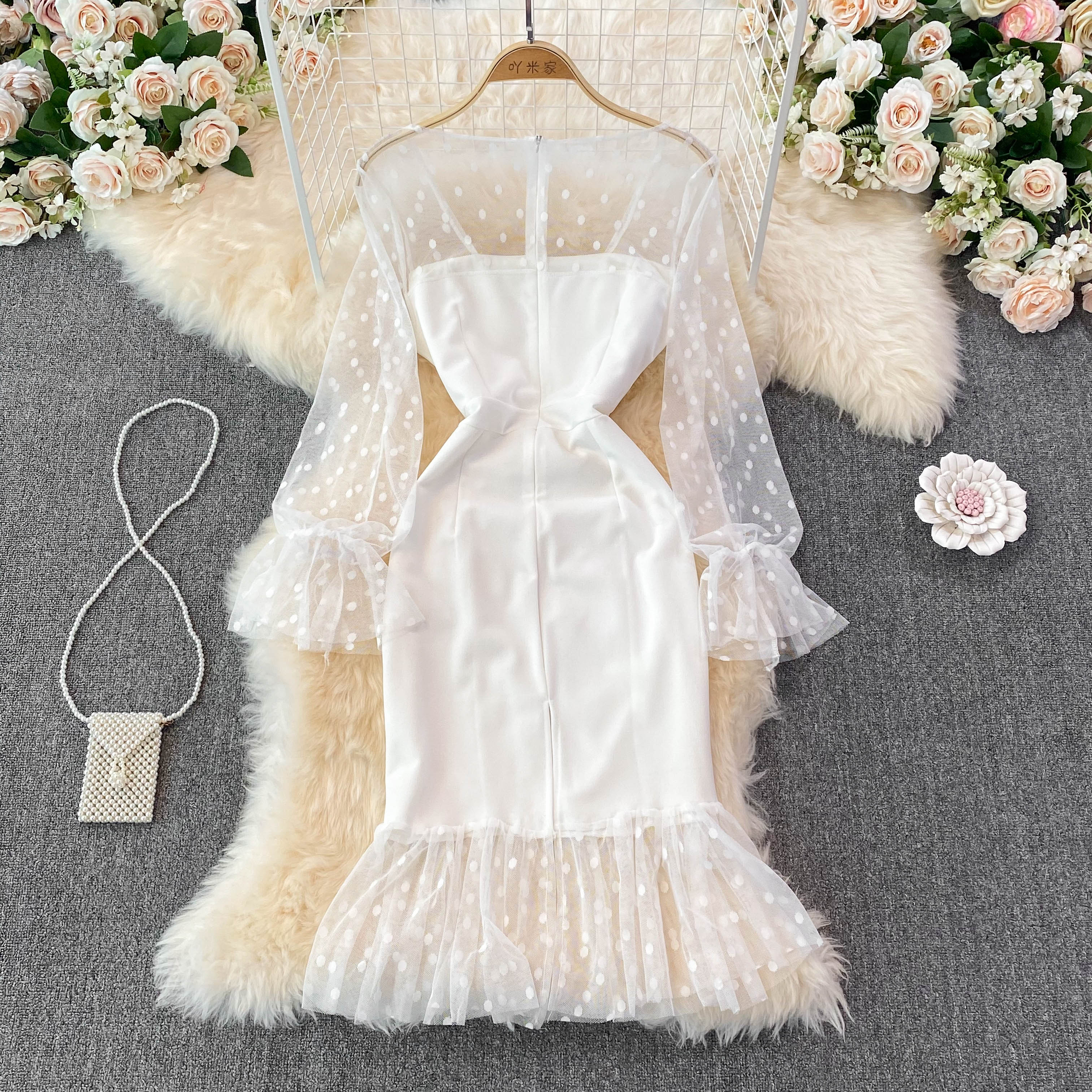 Sexy Long Sleeve Short Dress Fashion Dress HZ1023