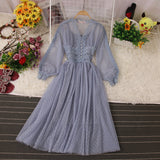 Cute Lace Long Sleeve Dress Fashion Dress HZ1023