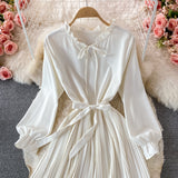 Cute A Line Short Dress Long Sleeve Fashion Dress HZ1023