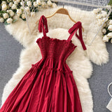 Red A Line Short Dress Fashion Girl Dress HZ1023