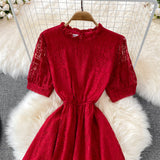 Cute Lace Short Dress A Line Fashion Dress HZ1023