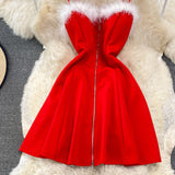 Cute A Line Christmas Dress HZ1023