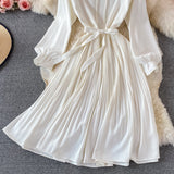 Cute A Line Short Dress Long Sleeve Fashion Dress HZ1023