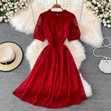 Cute Lace Short Dress A Line Fashion Dress HZ1023