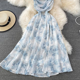 Cute A Line Floral Dress Fashion Dress HZ1023