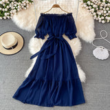 Simple Chiffon Short A Line Dress Fashion Dress HZ1023