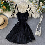 Cute Velvet Short A Line Dress Fashion Dress HZ1023