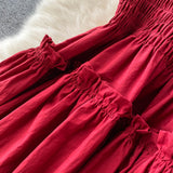 Red A Line Short Dress Fashion Girl Dress HZ1023