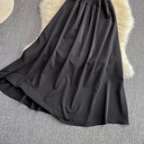 Black A Line Off Shouler Dress Fashion Dress HZ1023