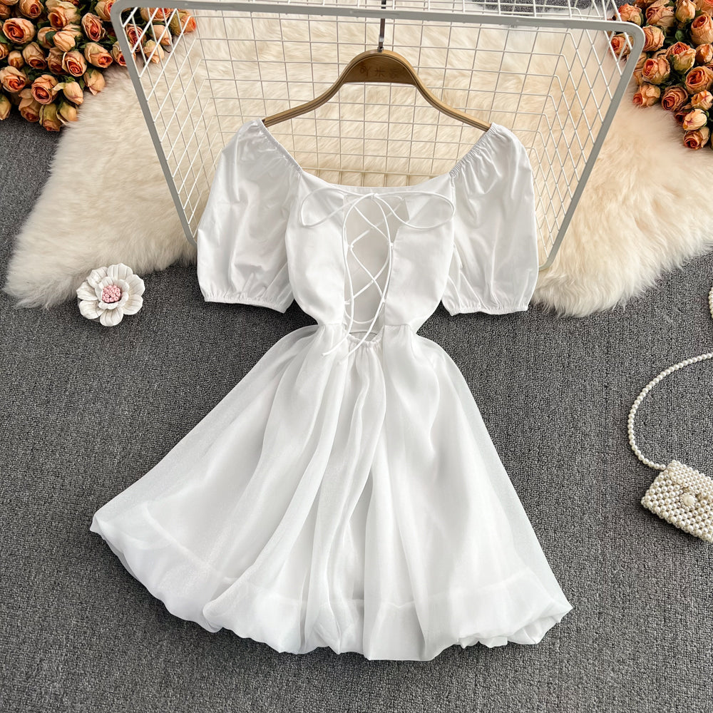 Cute A Line Short Dress Fashion Girl Dress HZ1023