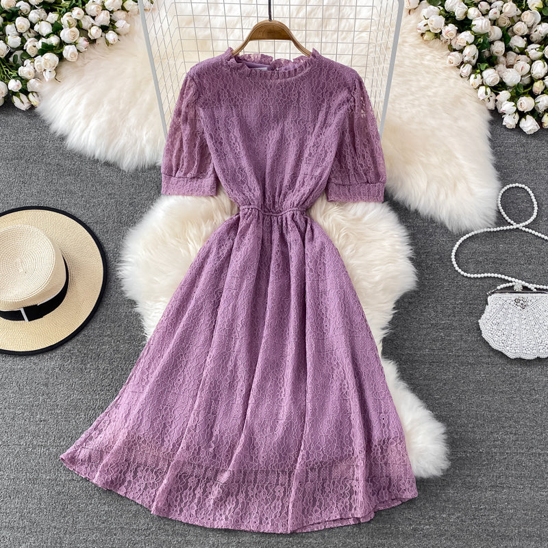 Cute Lace Short Dress A Line Fashion Dress HZ1023