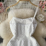 White A Line Short Dress Fashion Dress HZ1023