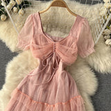 Cute Tulle Short Dress A Line Fashion Dress HZ1023