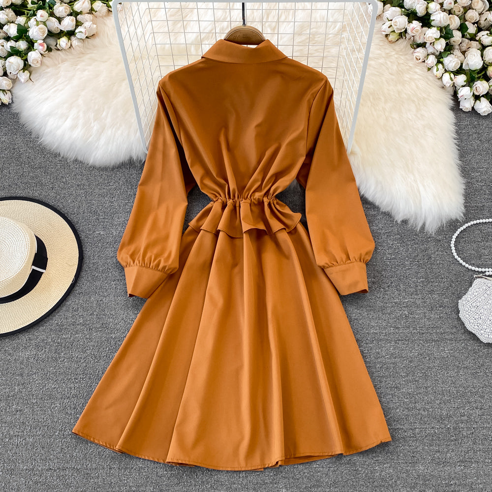 Cute A Line Shirt Dress Fashion Girl Dress HZ1023