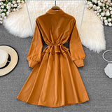 Cute A Line Shirt Dress Fashion Girl Dress HZ1023