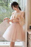 Cute tulle applique short prom dress homecoming dress HZ1023