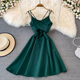 Cute V Neck Short Dress A Line Fashion Dress HZ1023