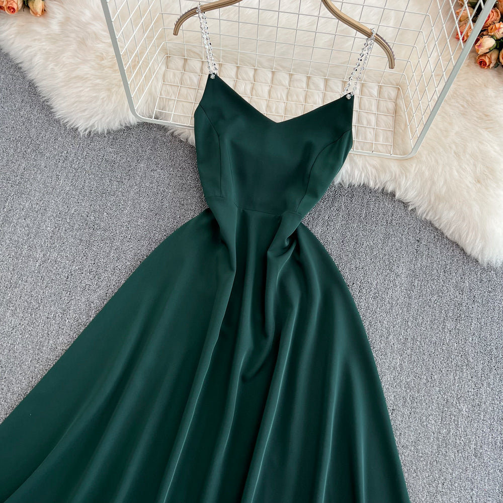 Simple A Line V Neck Short Dress Fashion Dress HZ1023