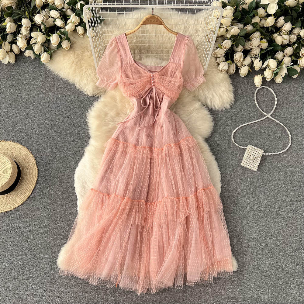 Cute Tulle Short Dress A Line Fashion Dress HZ1023
