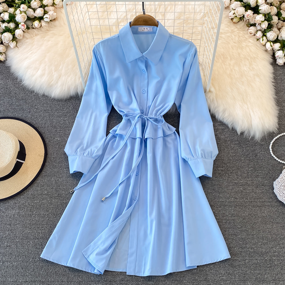 Cute A Line Shirt Dress Fashion Girl Dress HZ1023