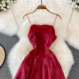 Red Tulle Short Dress A Line Fashion Dress HZ1023