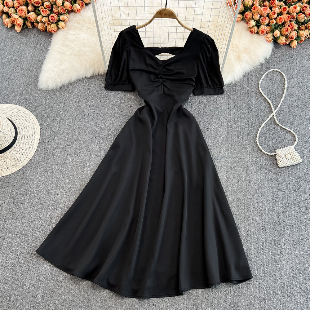 Cute Bow A Line Short Dress Fashion Dress HZ1023