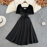 Cute Bow A Line Short Dress Fashion Dress HZ1023