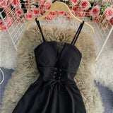 A Line Lace Up Dress Fashion Dress HZ1023