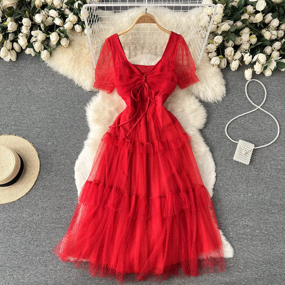 Cute Tulle Short Dress A Line Fashion Dress HZ1023