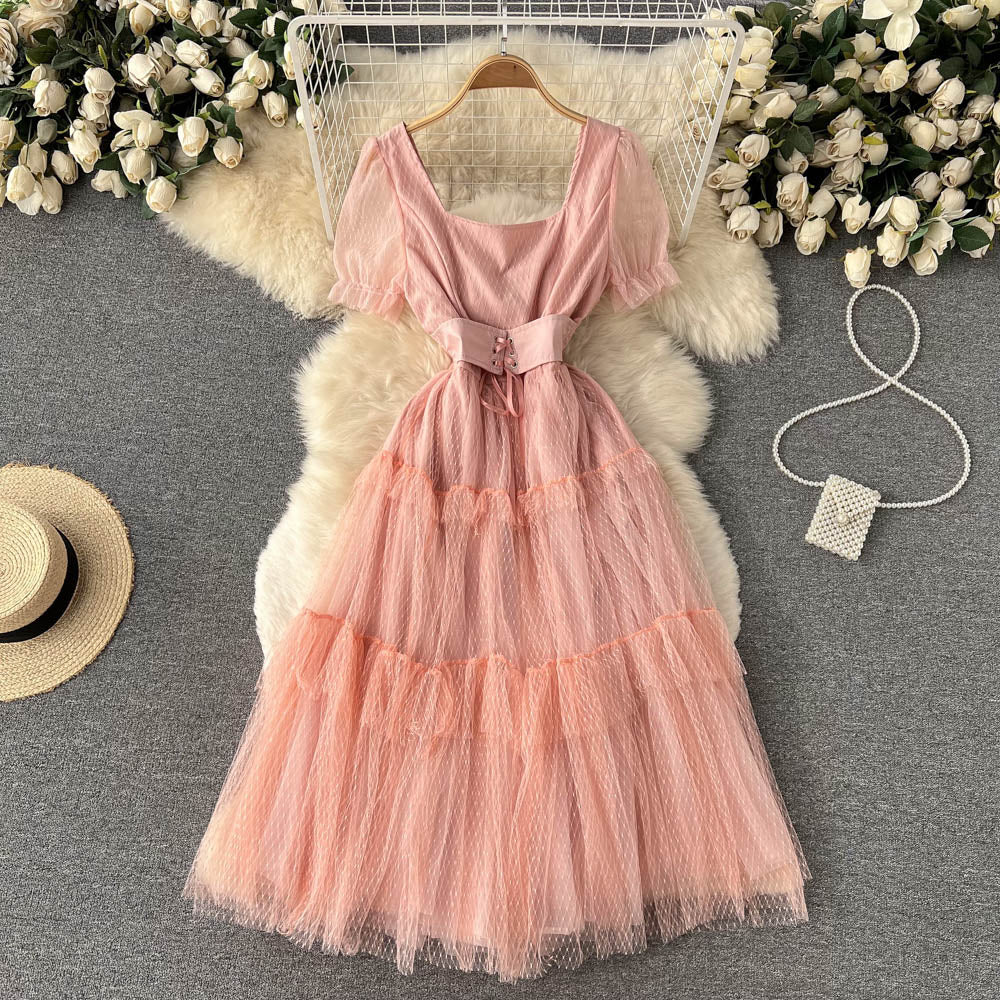 Cute Tulle Short Dress A Line Fashion Dress HZ1023