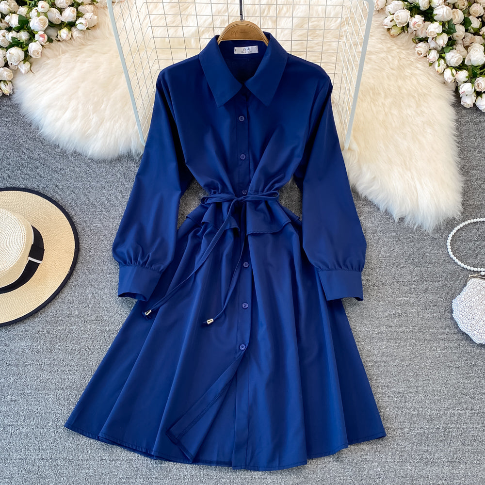 Cute A Line Shirt Dress Fashion Girl Dress HZ1023