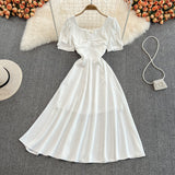 Cute Bow A Line Short Dress Fashion Dress HZ1023