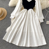 Cute A Line Long Sleeve Dress A Line Fashion Dress HZ1023