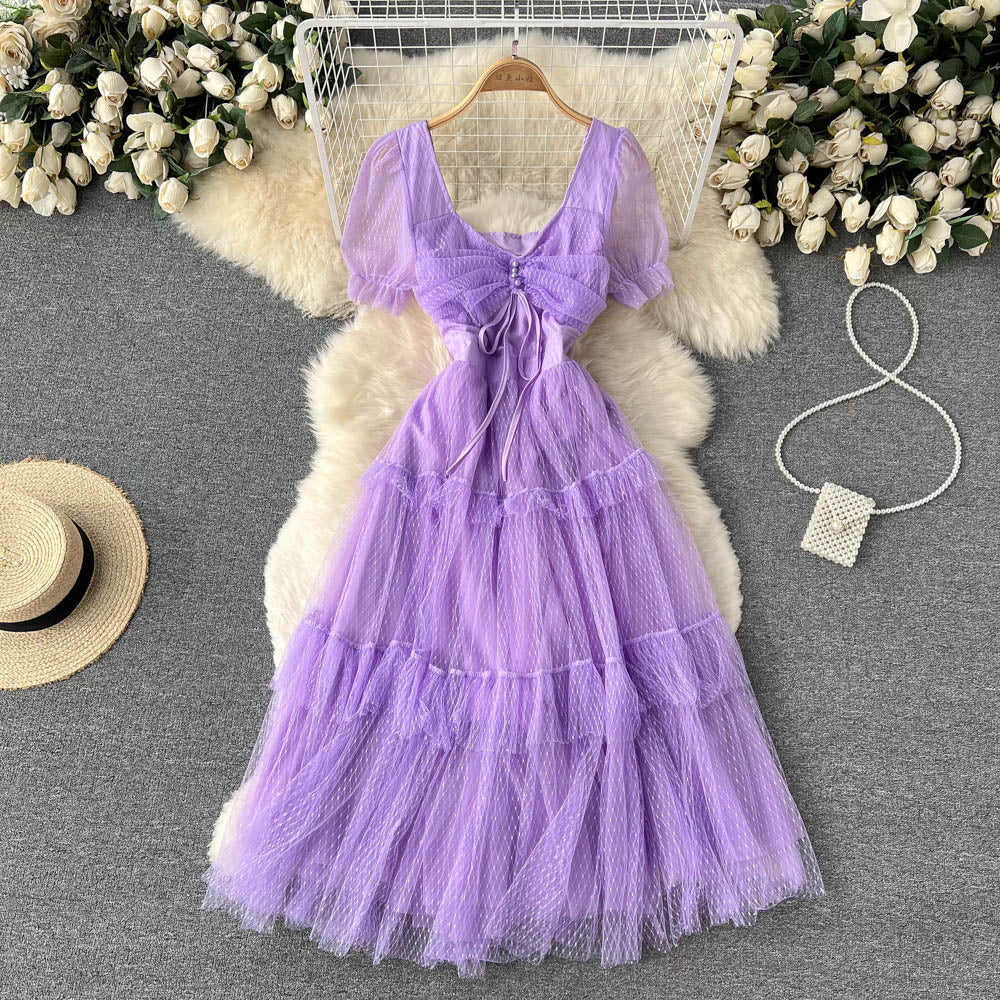 Cute Tulle Short Dress A Line Fashion Dress HZ1023