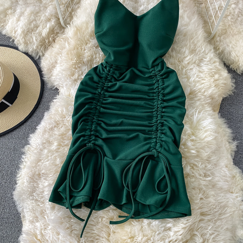 Sexy V Neck Short Dress Fashion Dress HZ1023