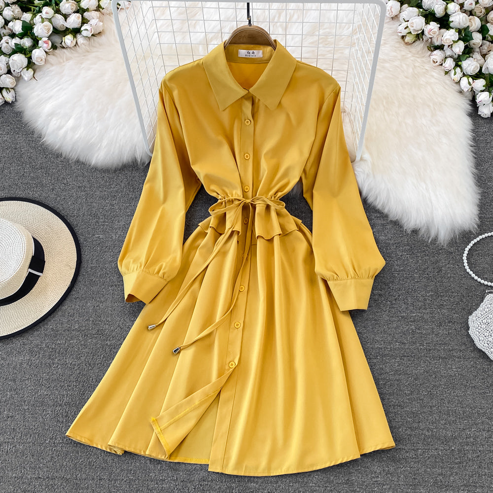 Cute A Line Shirt Dress Fashion Girl Dress HZ1023