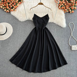 Simple A Line V Neck Short Dress Fashion Dress HZ1023