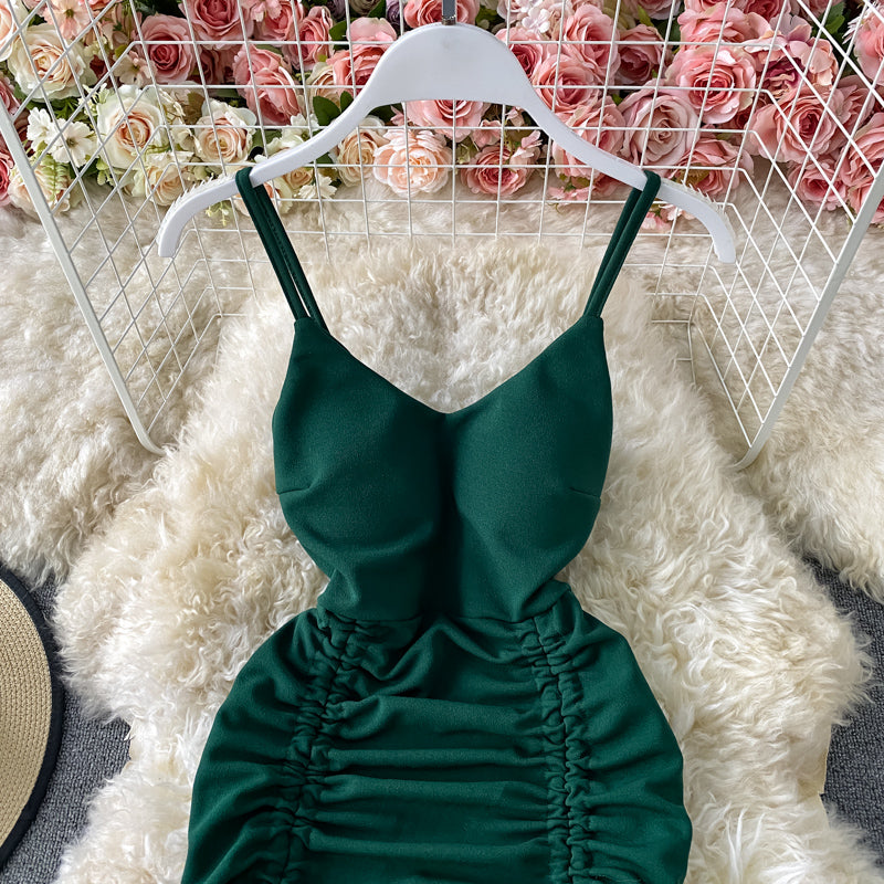 Sexy V Neck Short Dress Fashion Dress HZ1023