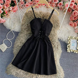 A Line Lace Up Dress Fashion Dress HZ1023